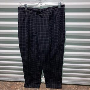 Austin Reed Pants Women’s Size 12 Blue Plaid Straight Leg Pants